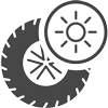 Icone pneu soleil